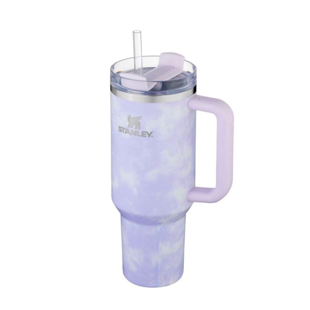 Stanley 40oz Stainless Steel H2.0 Quencher Tumbler - Wisteria Purple Tie Dye